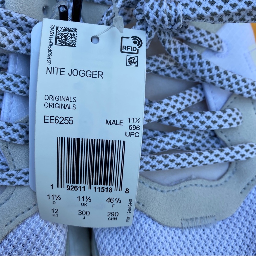 Adidas Originals Nite Jogger Size 12 Boost White - Picture 3 of 6